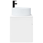 Vanidad de lavabo montada en la pared Blanco