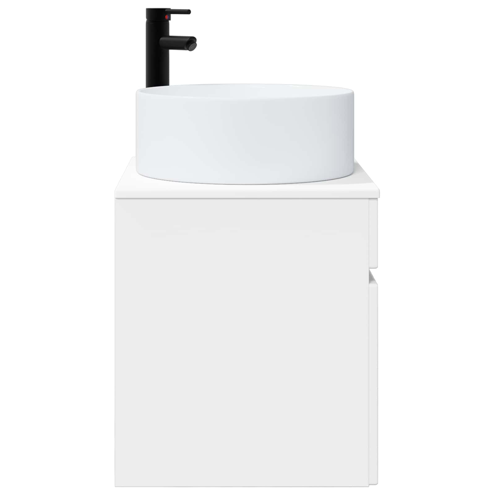 Vanidad de lavabo montada en la pared Blanco