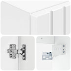 Mueble de baño montado en la pared Blanco 33 x 34,5 x 100 cm