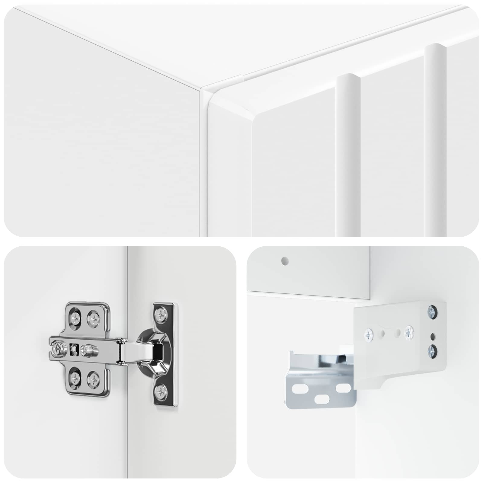 Mueble de baño montado en la pared Blanco 33 x 34,5 x 100 cm