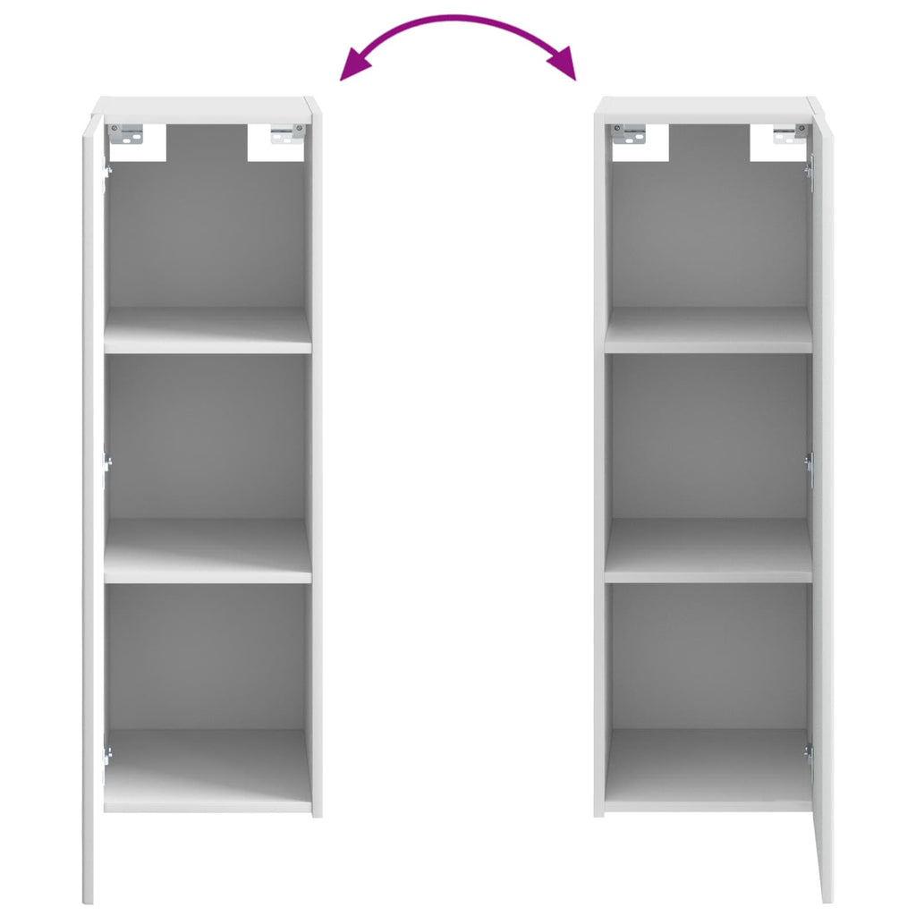 Mueble de baño montado en la pared Blanco 33 x 34,5 x 100 cm