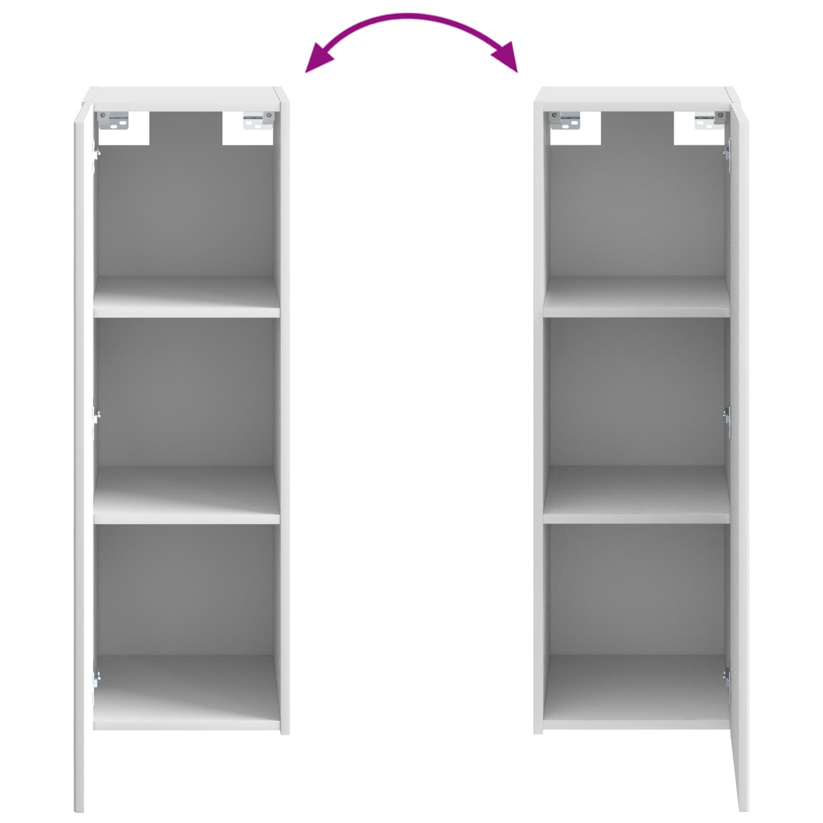 Mueble de baño montado en la pared Blanco 33 x 34,5 x 100 cm