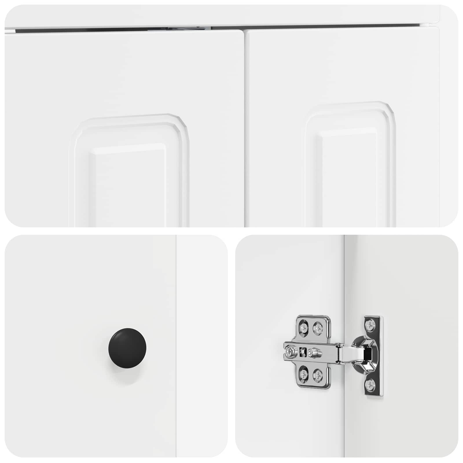Gabinete de baño debajo del lavabo Blanco 56 x 37,5 x 81 cm
