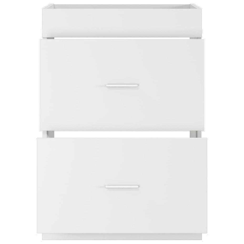 Gabinete de baño debajo del lavabo Blanco 56 x 37,5 x 81 cm