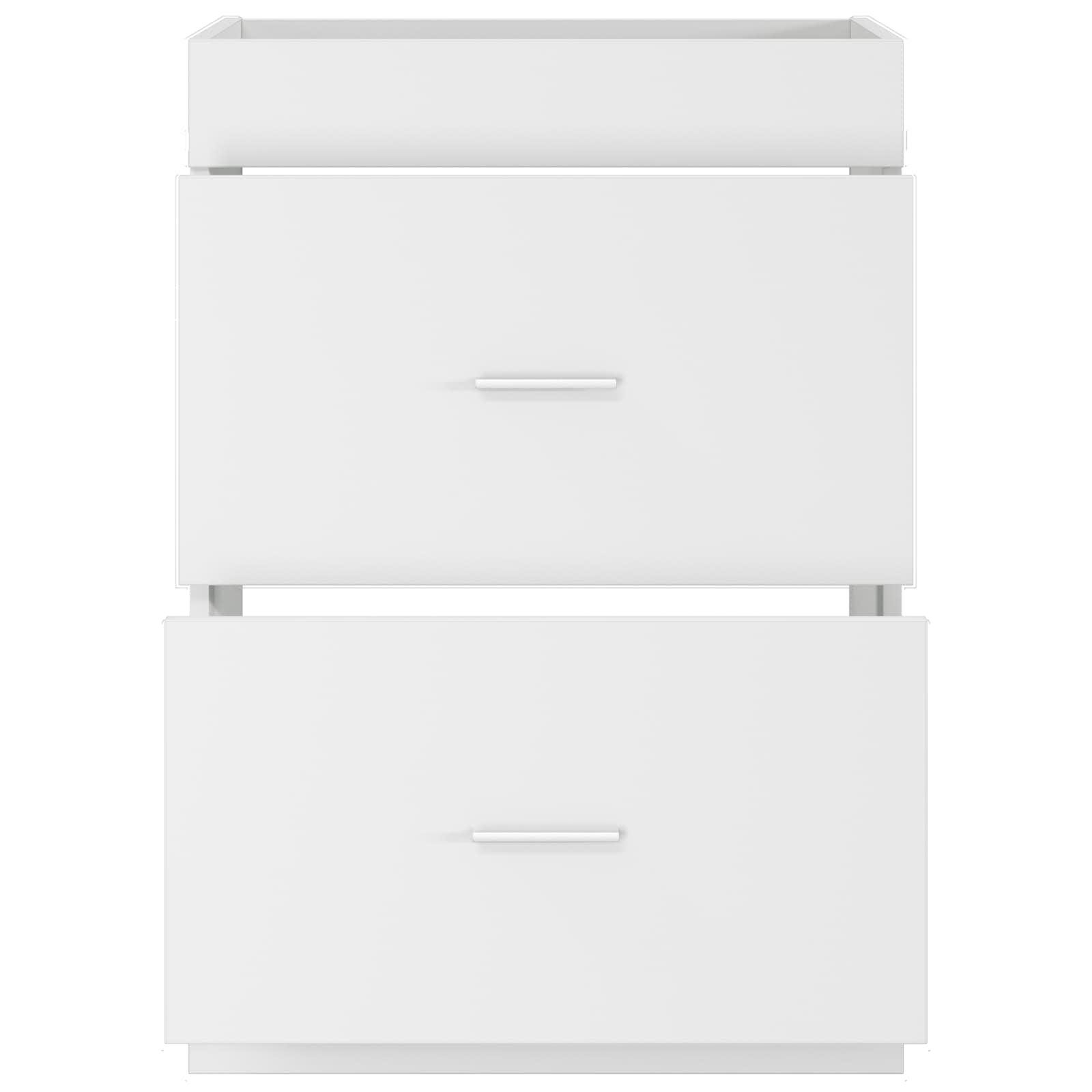 Gabinete de baño debajo del lavabo Blanco 56 x 37,5 x 81 cm