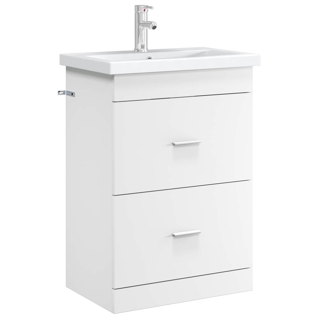 Gabinete de baño debajo del lavabo Blanco 56 x 37,5 x 81 cm