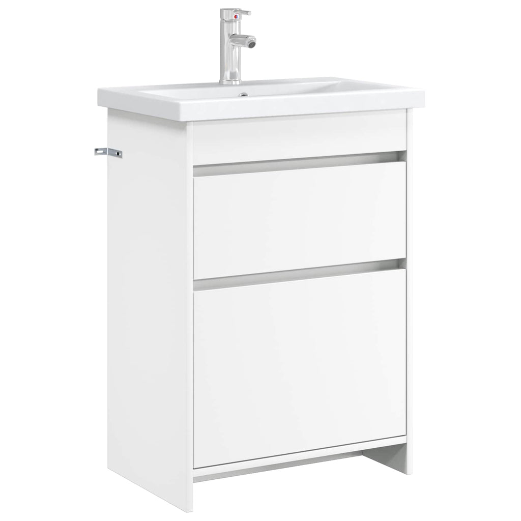 Gabinete de baño debajo del lavabo Blanco 56 x 37,5 x 81 cm