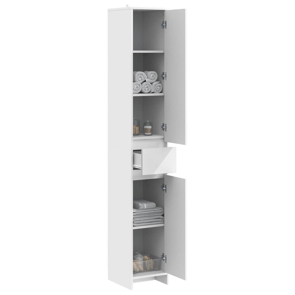 Mueble de Cuarto de Baño Blanco 30 x 33 x 190 cm