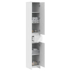 Mueble de Cuarto de Baño Blanco 30 x 33 x 190 cm