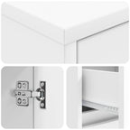 Vanidad de lavabo montada en la pared Blanco 35 x 20 x 81 cm