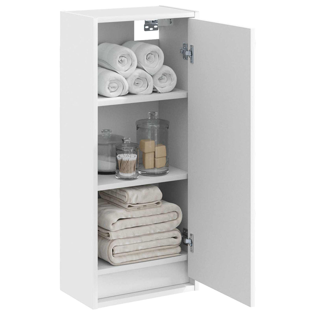 Vanidad de lavabo montada en la pared Blanco 35 x 20 x 81 cm