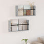 Magazine Rack 2 pcs Sonoma Grey 100 x 12 x 30 cm