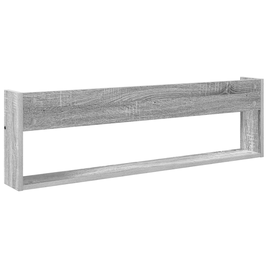 Estante de revistas 2 pcs Gris Sonoma 100 x 12 x 30 cm