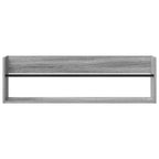 Estante de revistas 2 pcs Gris Sonoma 100 x 12 x 30 cm