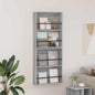 Magazine Rack 2 pcs Sonoma Grey 100 x 12 x 70 cm