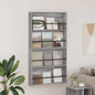 Magazine Rack 2 pcs Sonoma Grey 100 x 12 x 70 cm