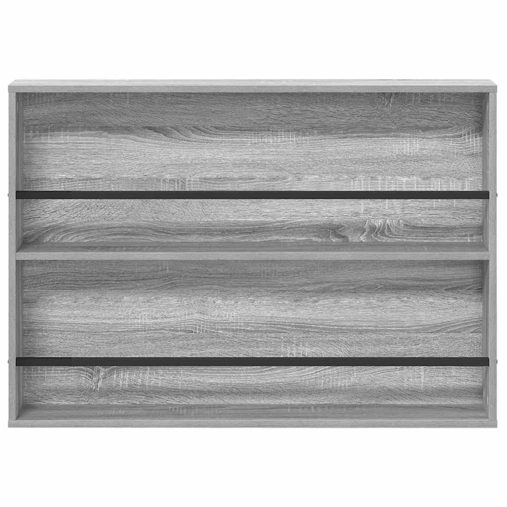 Estante de revistas 2 pcs Gris Sonoma 100 x 12 x 70 cm