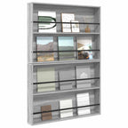 Estante de revistas 2 pcs Gris Sonoma 100 x 12 x 70 cm