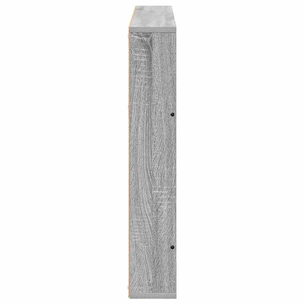 Estante de revistas 2 pcs Gris Sonoma 100 x 12 x 70 cm