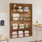 Magazine Rack 2 pcs Sonoma Grey 100 x 12 x 70 cm