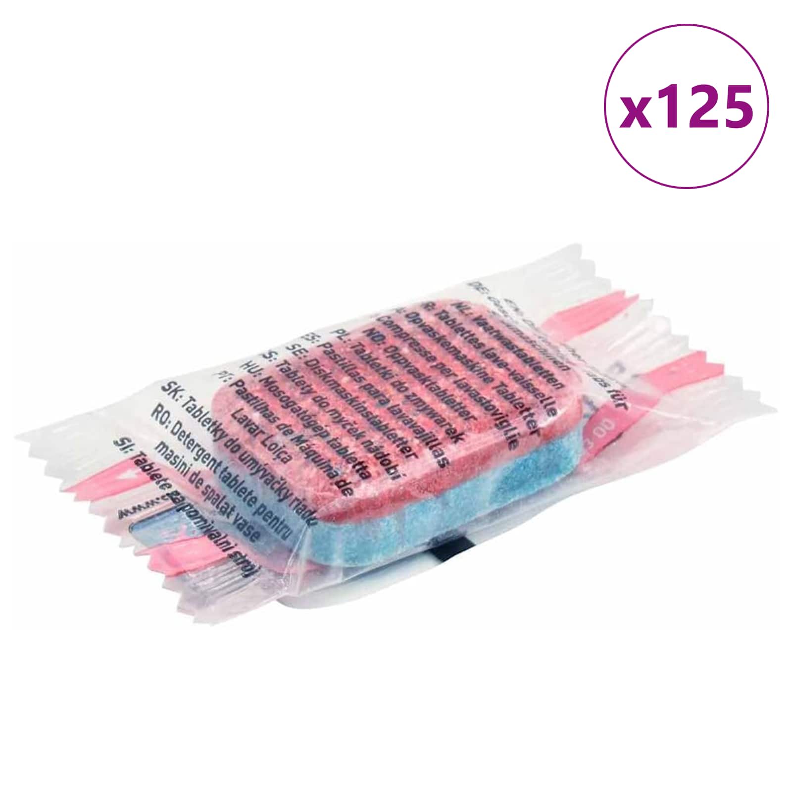 Tabletas para lavavajillas 125 pcs