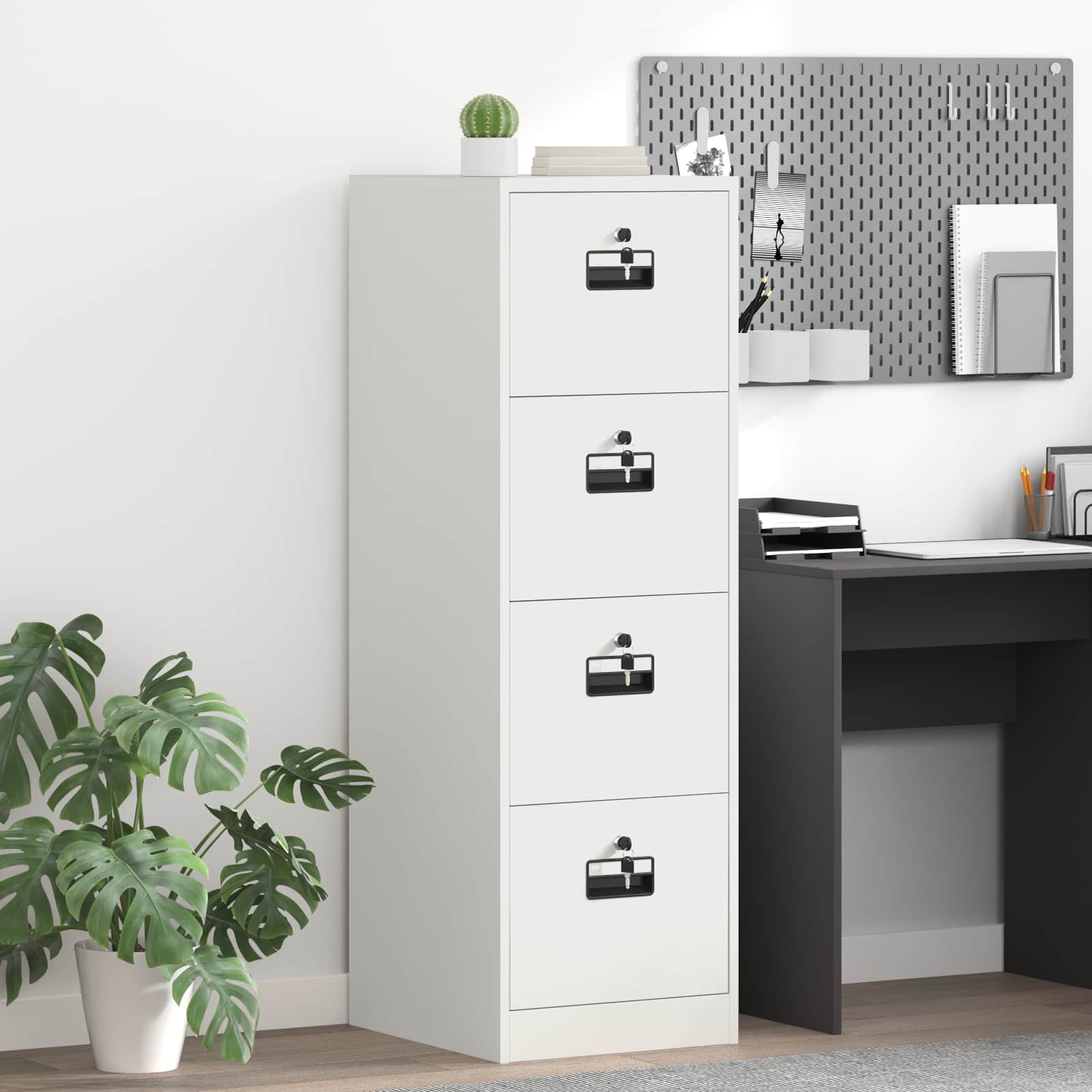 Mueble archivador 2 pcs 44 x 50 x 139 cm Acero Laminado en Frío