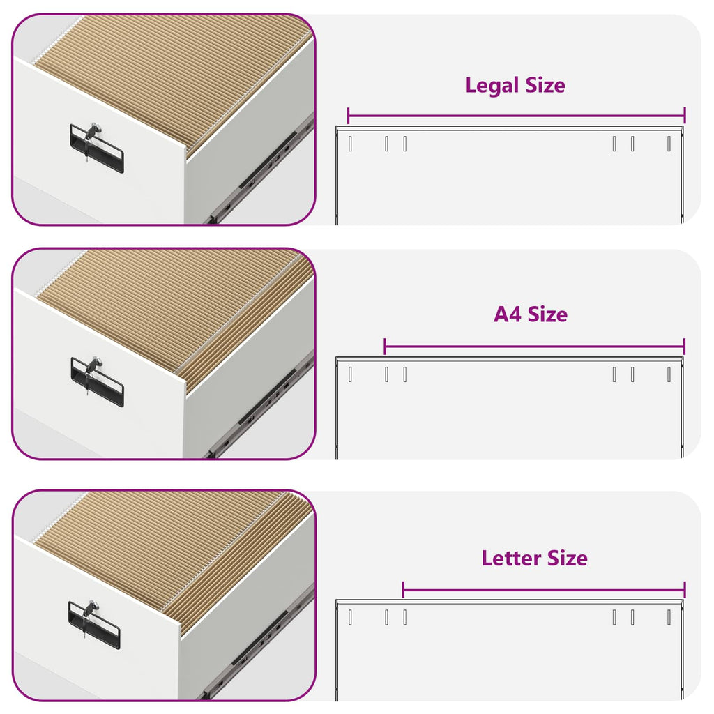 Mueble archivador 2 pcs 44 x 50 x 139 cm Acero Laminado en Frío