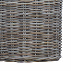Cesta de Maceta con almacenamiento 2 pcs Gris Rattan Lacak