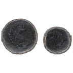 Cesta de Maceta con almacenamiento 2 pcs Gris Rattan Lacak