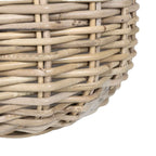 Cesta de Maceta con almacenamiento 2 pcs Gris Ratán Lacak