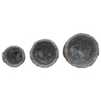 Cesta para Plantas 3 pcs Gris Kubu Ratán Kubu