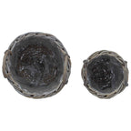 Cesta de Plantas con almacenamiento 2 pcs Gris Ratán Kubu
