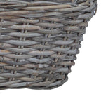 Cesta para Plantas con almacenamiento 2 pcs Gris Ratan Lacak