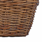 Cesta para Plantas con almacenamiento 2 pcs Gris Ratan Lacak