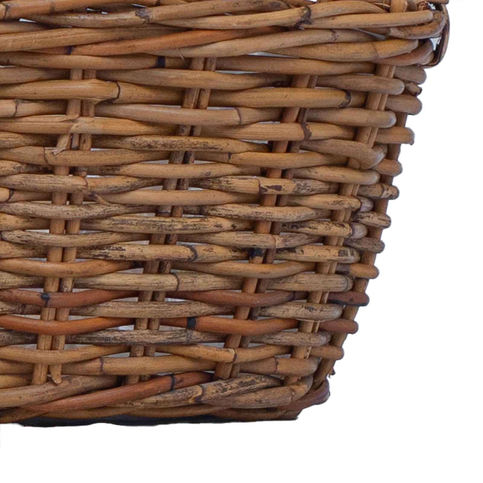 Cesta para Plantas con almacenamiento 2 pcs Gris Ratan Lacak