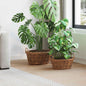 Basket for Plants with storage 2 pcs Grey Rattan Lacak