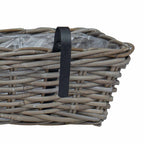 Cesta Colgante para Plantas 2 pcs Gris 48 x 22 x 15 cm