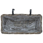 Cesta Colgante para Plantas 2 pcs Gris 48 x 22 x 15 cm