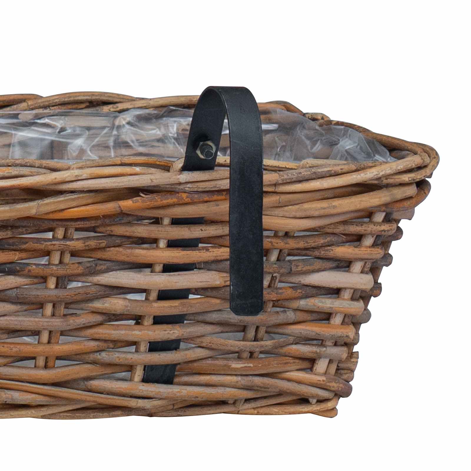 Cesta Colgante para Plantas 2 pcs Gris 48 x 22 x 15 cm