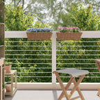 Cesta Colgante para Plantas 2 pcs Gris 48 x 22 x 15 cm