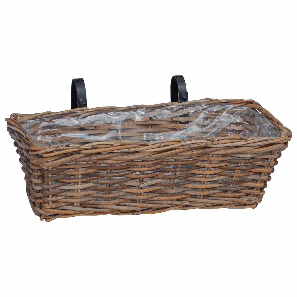 Cesta Colgante para Plantas 2 pcs Gris 48 x 22 x 15 cm
