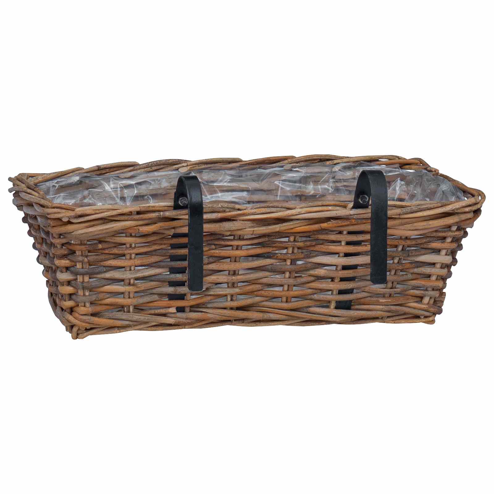 Cesta Colgante para Plantas 2 pcs Gris 48 x 22 x 15 cm