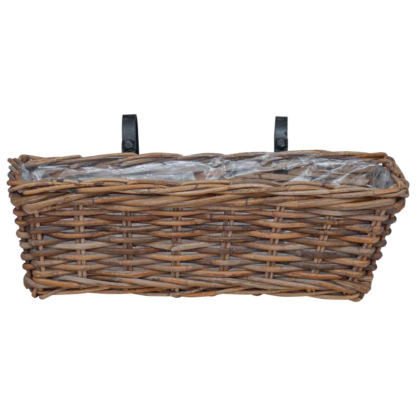 Cesta Colgante para Plantas 2 pcs Gris 48 x 22 x 15 cm