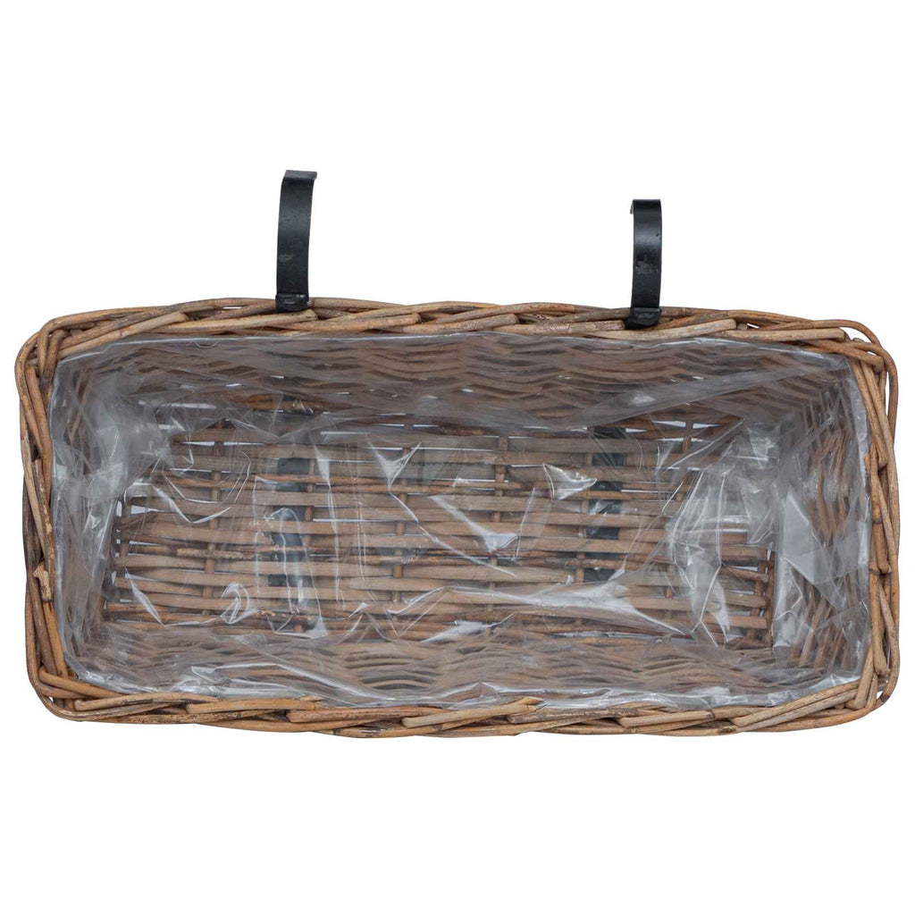 Cesta Colgante para Plantas 2 pcs Gris 48 x 22 x 15 cm