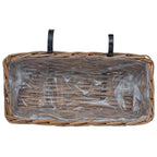 Cesta Colgante para Plantas 2 pcs Gris 48 x 22 x 15 cm