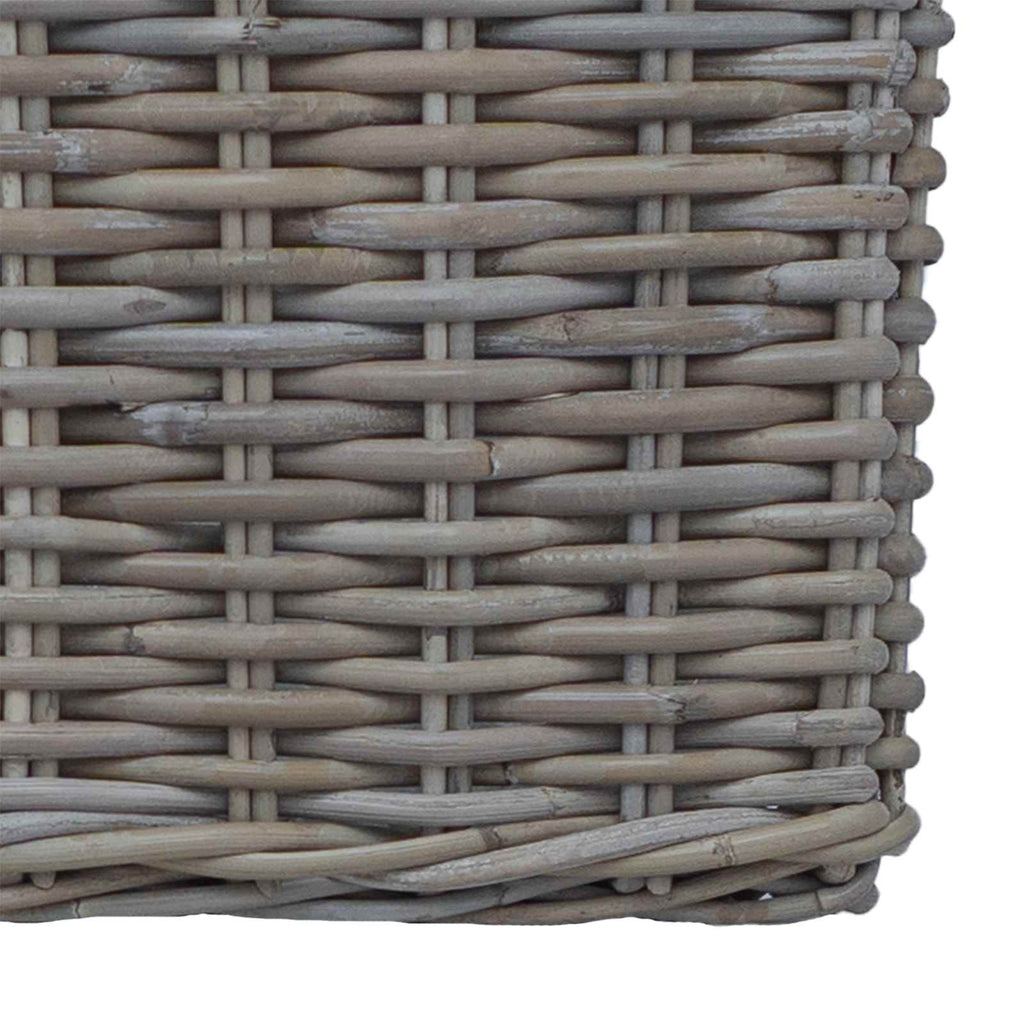 Cesta para Plantas con almacenamiento 2 pcs Gris Ratan Lacak