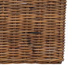 Cesta para Plantas con almacenamiento 2 pcs Gris Ratan Lacak