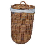 Cesta de Lavandería 2 pcs Marrón Ratán Kubu