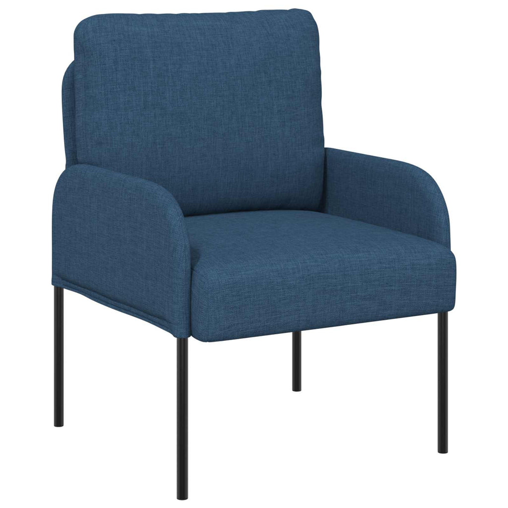 Juegos de sofás con cojín 3 pcs Azul 115 x 56 x 80 cm