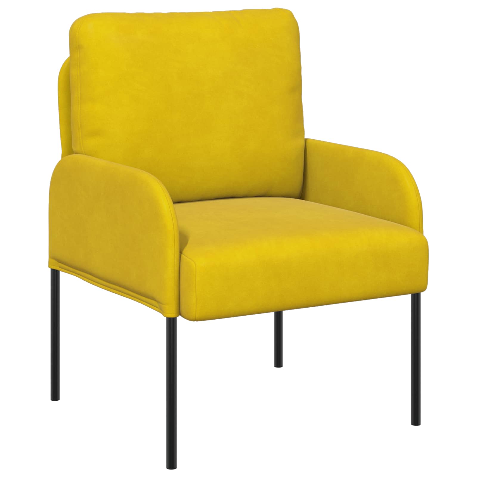 Juegos de sofás con cojín 3 pcs Amarillo 115 x 56 x 80 cm